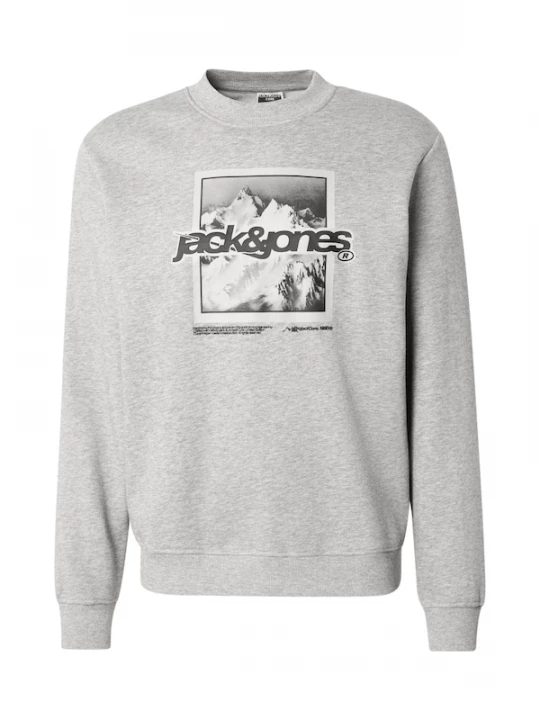 Foto van product JACK & JONES Sweatshirt 'JCOFLARE' grijs / lichtgrijs / zwart