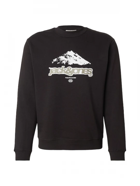 Foto van product JACK & JONES Sweatshirt 'JCOFLARE' grijs / zwart / wit