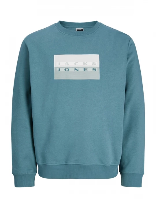 Foto van product JACK & JONES Sweatshirt 'JCOFUSION' jade groen / wit