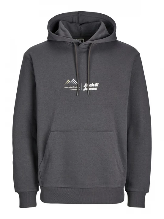 Foto van product JACK & JONES Sweatshirt 'JCOLima' donkergrijs / wit