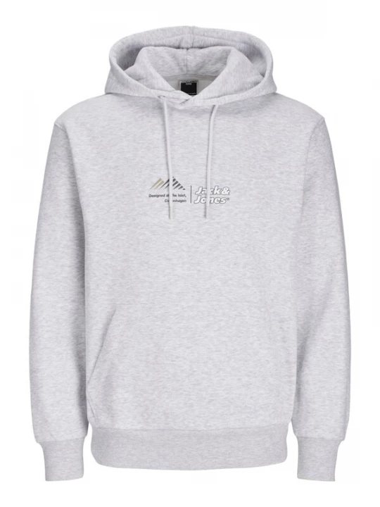 Foto van product JACK & JONES Sweatshirt 'JCOLima' lichtgrijs / donkergrijs / wit