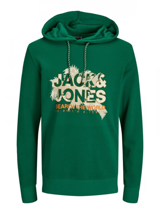 Foto van product JACK & JONES Sweatshirt 'JCOMarina' beige / lichtbeige / spar / oranje