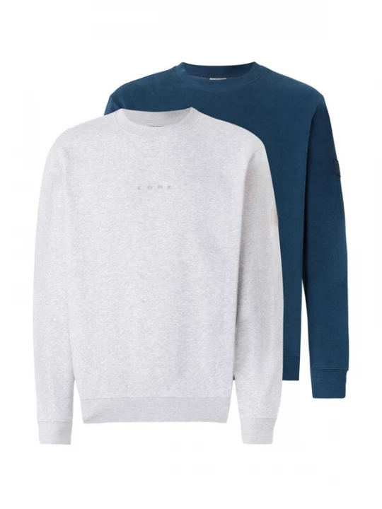 Foto van product JACK & JONES Sweatshirt 'JCOPOINT' blauw / wit gemêleerd
