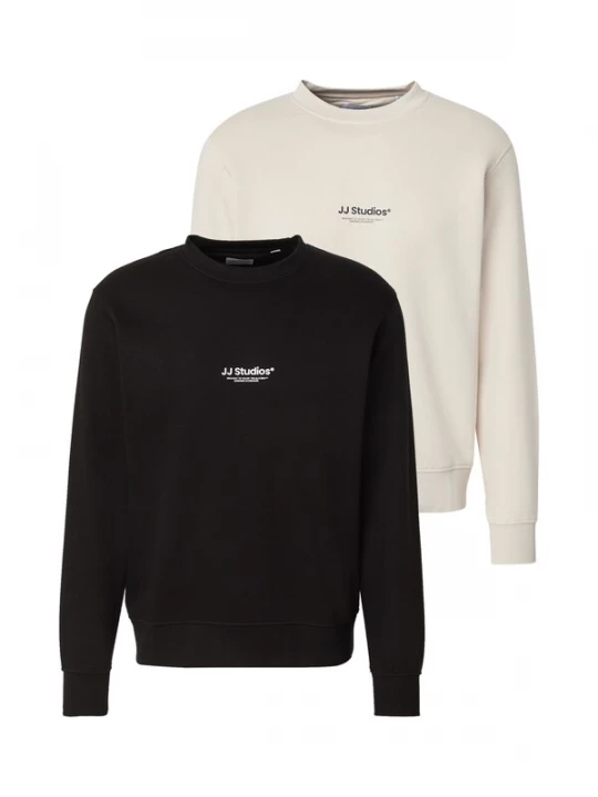 Foto van product JACK & JONES Sweatshirt 'JHESOHO' beige / zwart