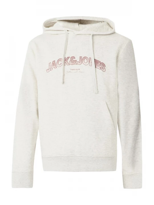 Foto van product JACK & JONES Sweatshirt 'JJAVERY' bourgogne / wit gemêleerd