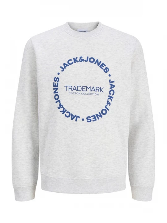 Foto van product JACK & JONES Sweatshirt 'JJBENSON' blauw / wit gemêleerd