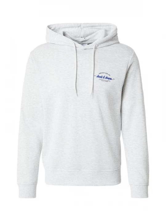 Foto van product JACK & JONES Sweatshirt 'JJBRANDON' blauw / zwart / wit gemêleerd