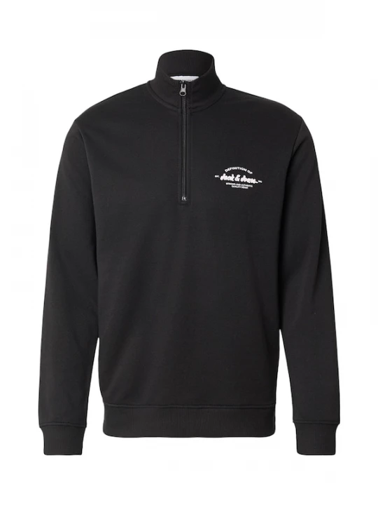 Foto van product JACK & JONES Sweatshirt 'JJBRANDON' zwart / wit