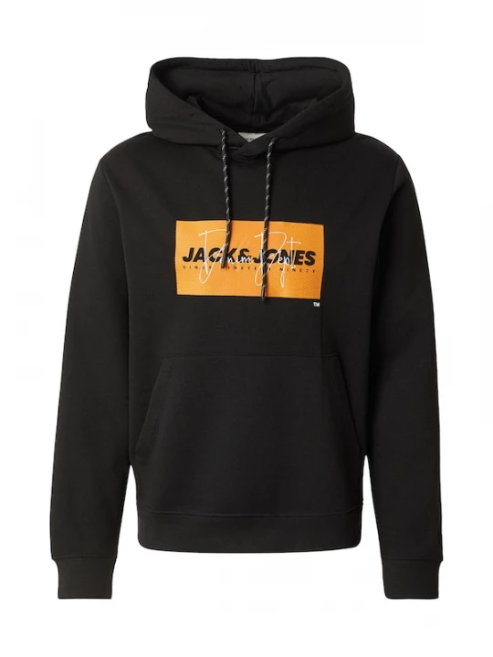 Foto van product JACK & JONES Sweatshirt 'JJCOLE' oranje / zwart / wit
