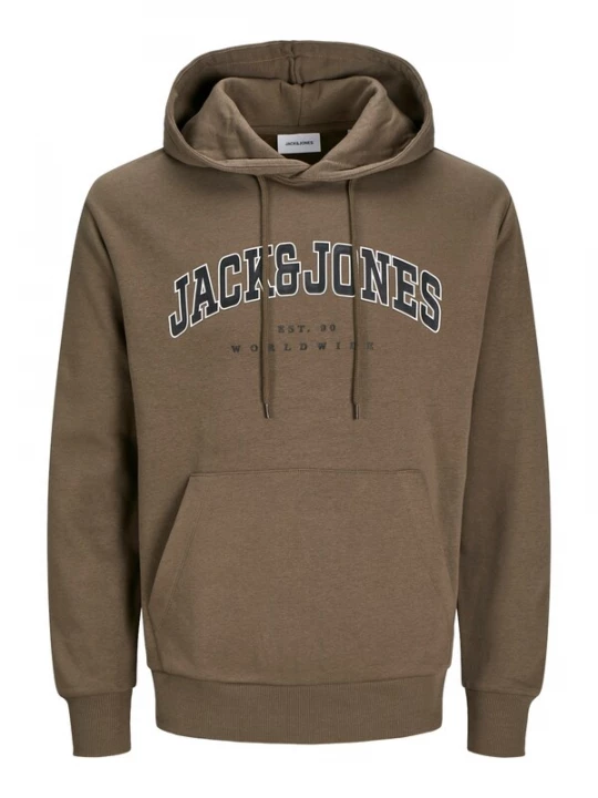 Foto van product JACK & JONES Sweatshirt 'JJECaleb' bruin / zwart / wit
