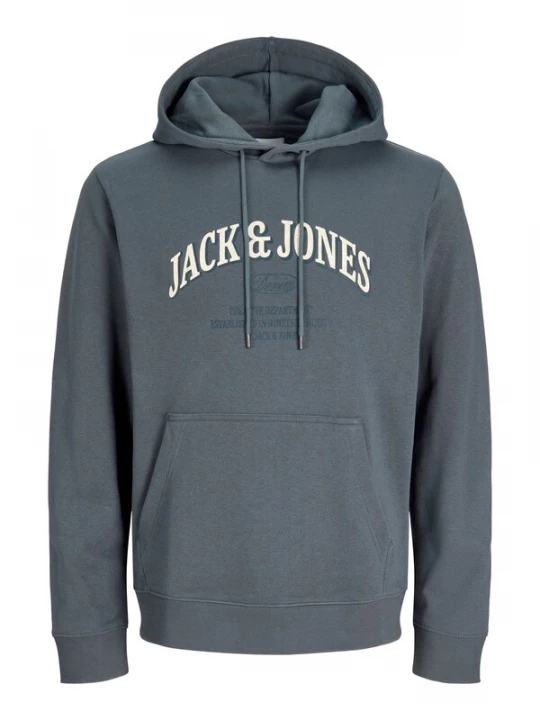 Foto van product JACK & JONES Sweatshirt 'JJEDENVER' basaltgrijs / wit