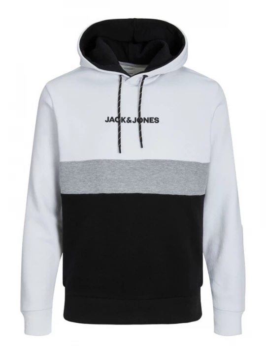 Foto van product JACK & JONES Sweatshirt 'JJEReid' grijs gemêleerd / zwart / wit