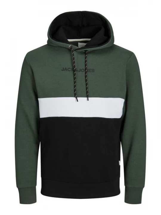 Foto van product JACK & JONES Sweatshirt 'JJEReid' spar / zwart / wit