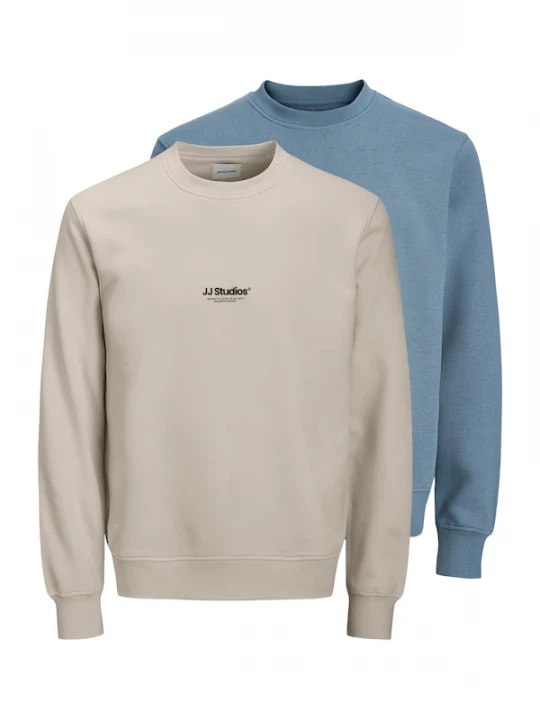 Foto van product JACK & JONES Sweatshirt 'JJESOHO' blauw / taupe