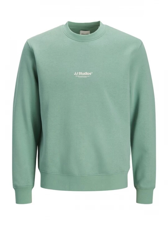 Foto van product JACK & JONES Sweatshirt 'JJESOHO' pastelgroen / wit