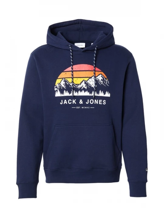 Foto van product JACK & JONES Sweatshirt 'JJEXPLORER' navy / wit