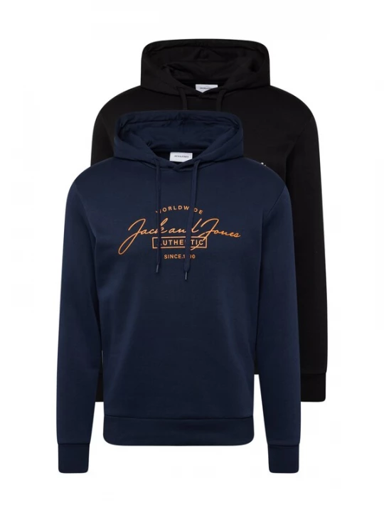 Foto van product JACK & JONES Sweatshirt 'JJFerris' marine / oranje / zwart / wit