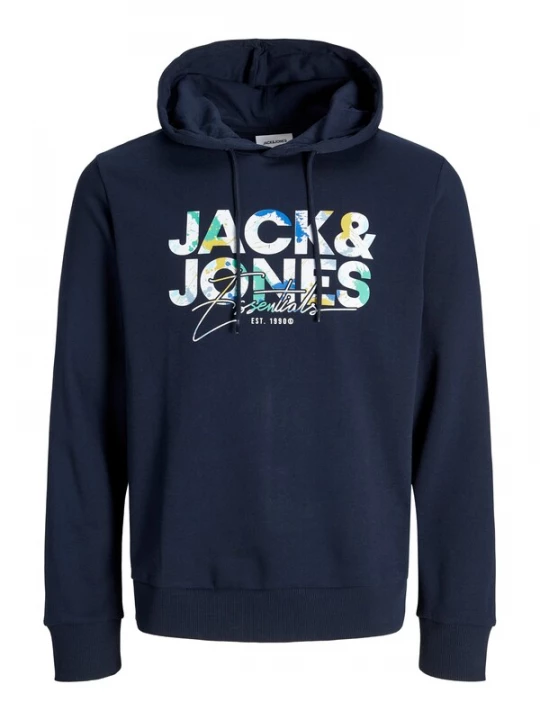 Foto van product JACK & JONES Sweatshirt 'JJGeplas' blauw / nachtblauw / mintgroen / wit