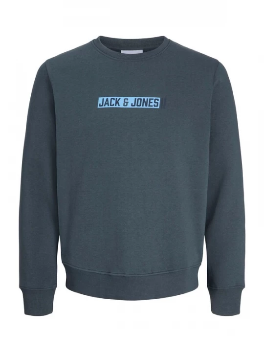 Foto van product JACK & JONES Sweatshirt 'JJMUNK' azuur / donkergrijs