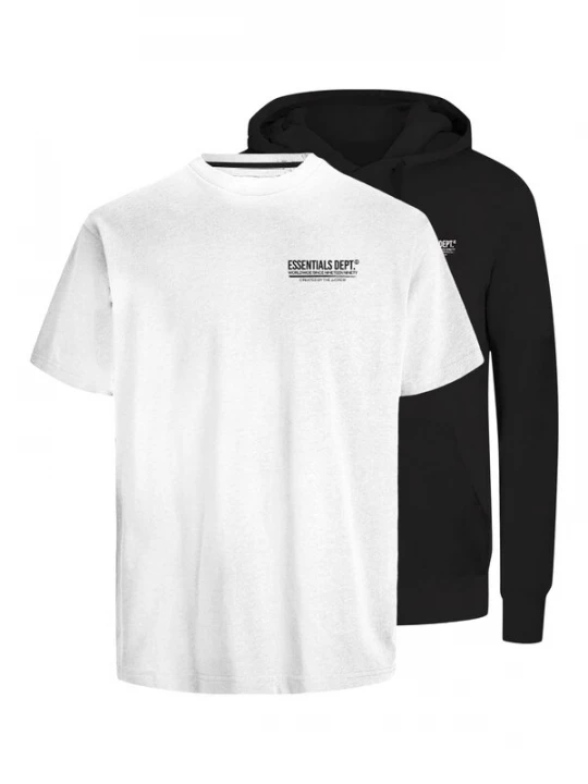 Foto van product JACK & JONES Sweatshirt 'JJOlive' zwart / wit
