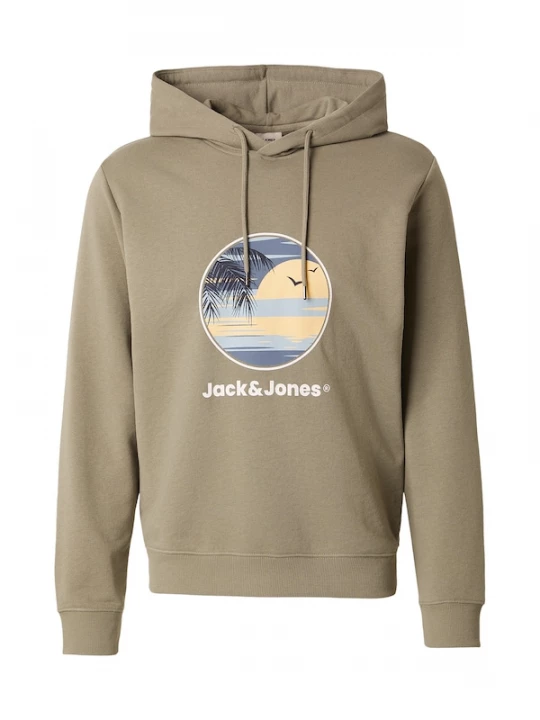 Foto van product JACK & JONES Sweatshirt 'JJPERRY' lichtblauw / lichtgeel / aardetinten / wit