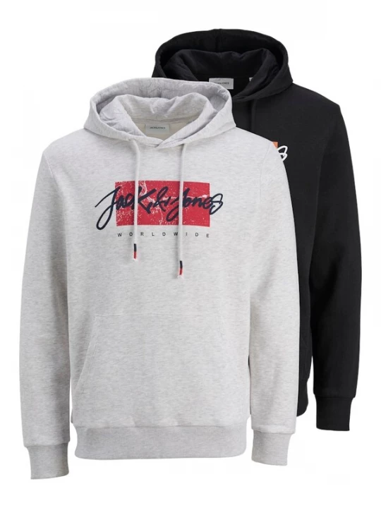 Foto van product JACK & JONES Sweatshirt 'JJTiley' marine / grijs gemêleerd / rood / zwart