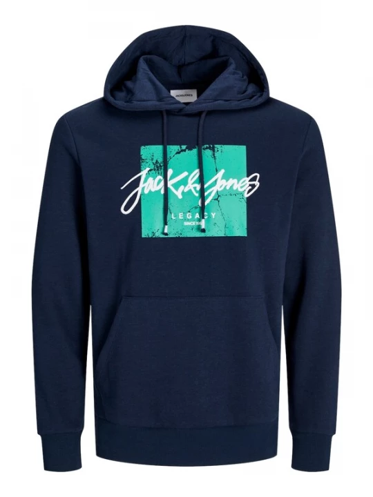 Foto van product JACK & JONES Sweatshirt 'JJTiley' navy / turquoise / wit
