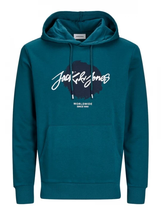 Foto van product JACK & JONES Sweatshirt 'JJTiley' petrol / wit