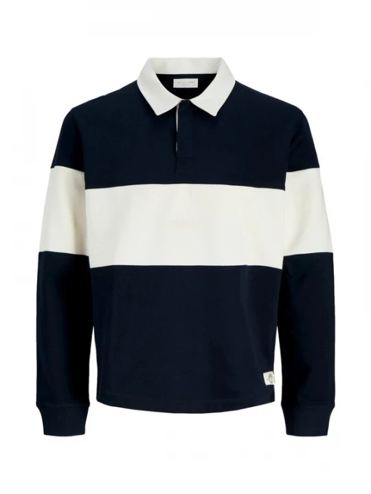 Foto van product JACK & JONES Sweatshirt 'JORFREDERIKSBERG' donkerblauw / wit