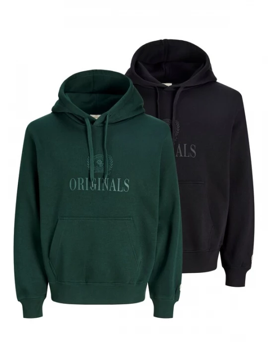 Foto van product JACK & JONES Sweatshirt 'JORFrederiksberg' groen / donkergroen / zwart / black denim