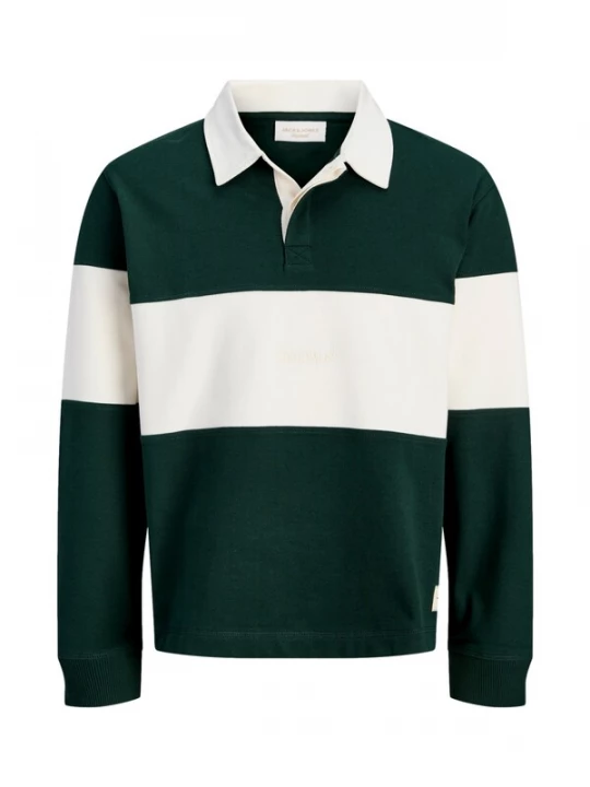 Foto van product JACK & JONES Sweatshirt 'JORFREDERIKSBERG' groen / wit