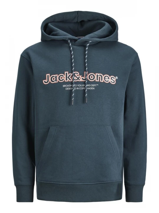 Foto van product JACK & JONES Sweatshirt 'JORLakewood' petrol / perzik / zwart / wit