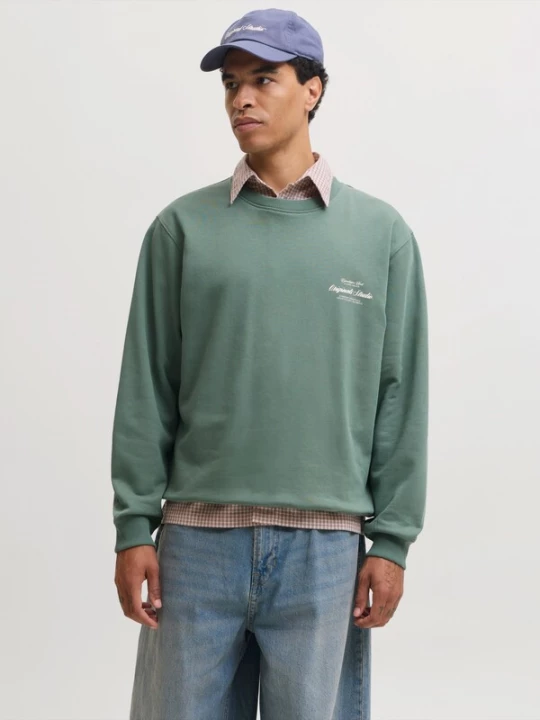 Foto van product JACK & JONES Sweatshirt 'JORNORREBRO' beige / groen