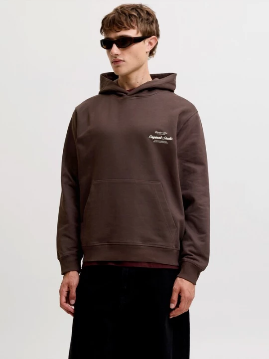 Foto van product JACK & JONES Sweatshirt 'JORNORREBRO' bruin / wit