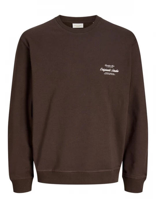 Foto van product JACK & JONES Sweatshirt 'JORNORREBRO' chocoladebruin / offwhite