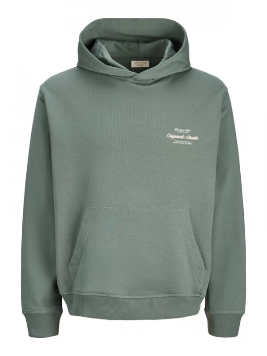 Foto van product JACK & JONES Sweatshirt 'JORNORREBRO' jade groen / wit
