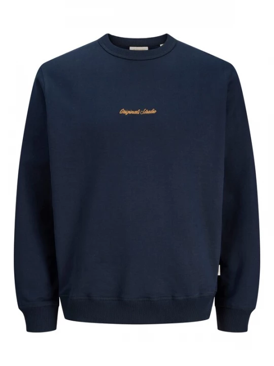 Foto van product JACK & JONES Sweatshirt 'JORNorrebro' nachtblauw / oranje