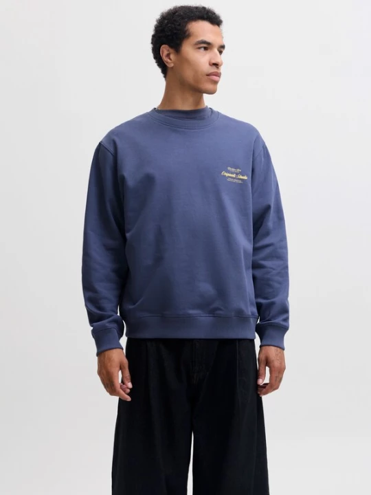 Foto van product JACK & JONES Sweatshirt 'JORNORREBRO' navy / geel