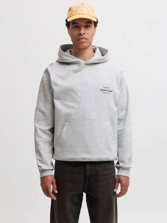 Foto van product JACK & JONES Sweatshirt 'JORNORREBRO' zwart / wit gemêleerd