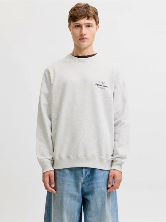 Foto van product JACK & JONES Sweatshirt 'JORNORREBRO' zwart / wit gemêleerd