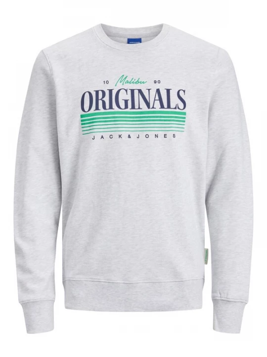 Foto van product JACK & JONES Sweatshirt 'JORPalma' marine / jade groen / wit gemêleerd