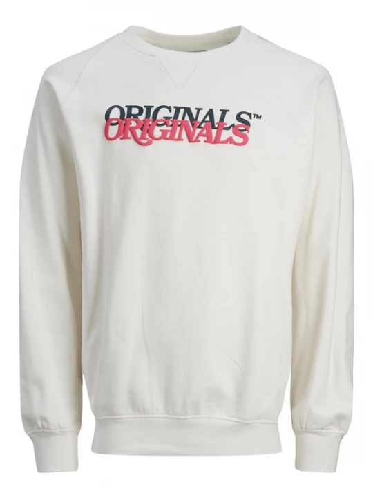 Foto van product JACK & JONES Sweatshirt 'JORRedhook' nachtblauw / bloedrood / offwhite