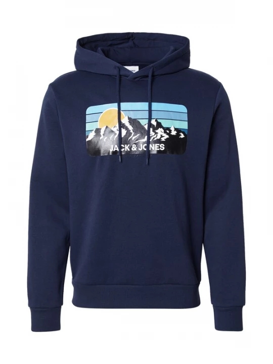 Foto van product JACK & JONES Sweatshirt 'JWHPEAK' navy / lichtblauw / zwart
