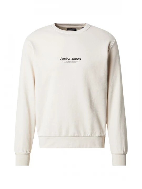 Foto van product JACK & JONES Sweatshirt 'JWHVESTERBRO' crème / zwart