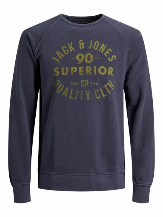 Foto van product JACK & JONES Sweatshirt marine / mosterd