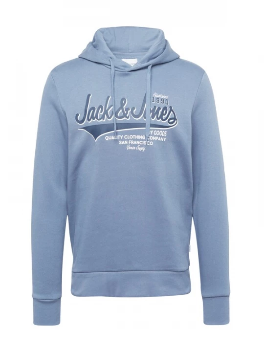 Foto van product JACK & JONES Sweatshirt nachtblauw / donkerblauw / wit