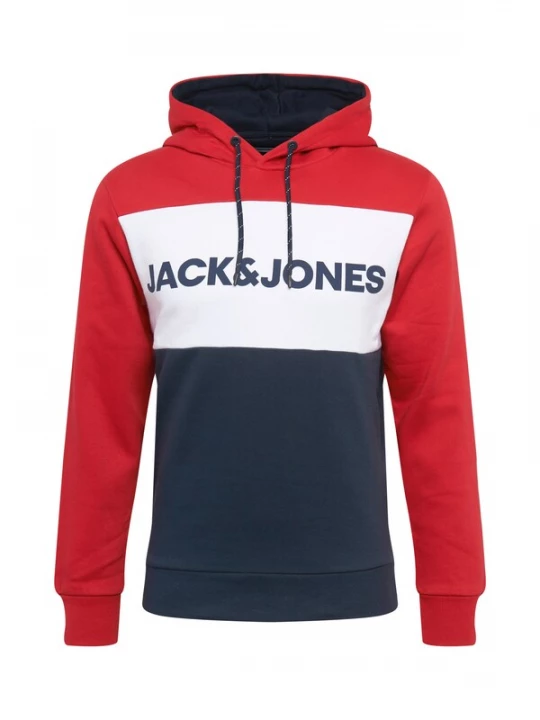 Foto van product JACK & JONES Sweatshirt nachtblauw / rood / wit