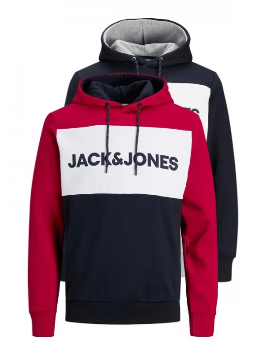 Foto van product JACK & JONES Sweatshirt nachtblauw / rood / wit