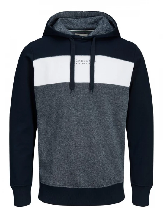 Foto van product JACK & JONES Sweatshirt navy / grijs / wit
