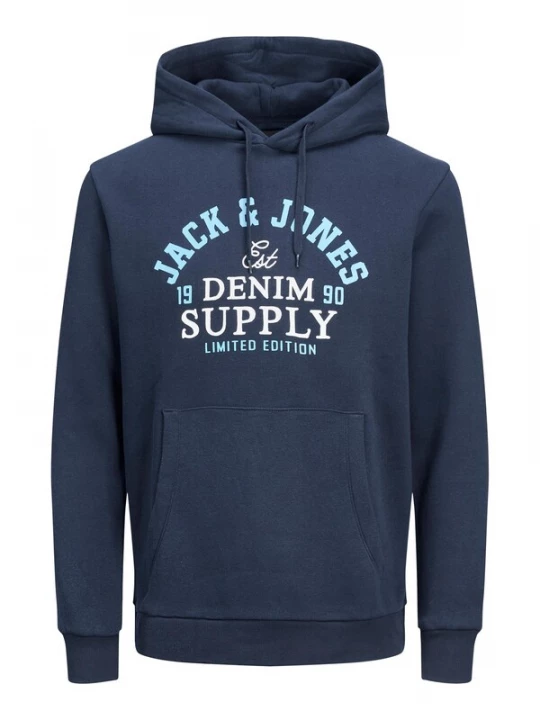 Foto van product JACK & JONES Sweatshirt navy / lichtblauw / wit